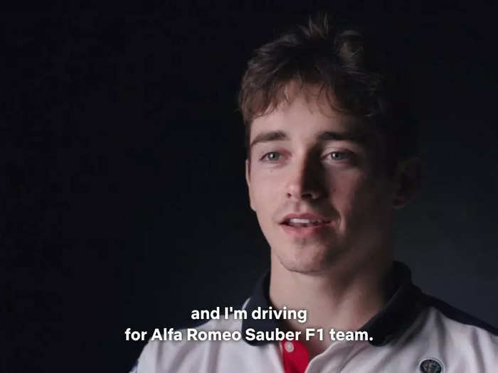 Charles Leclerc was a rookie with Alfa Romeo.