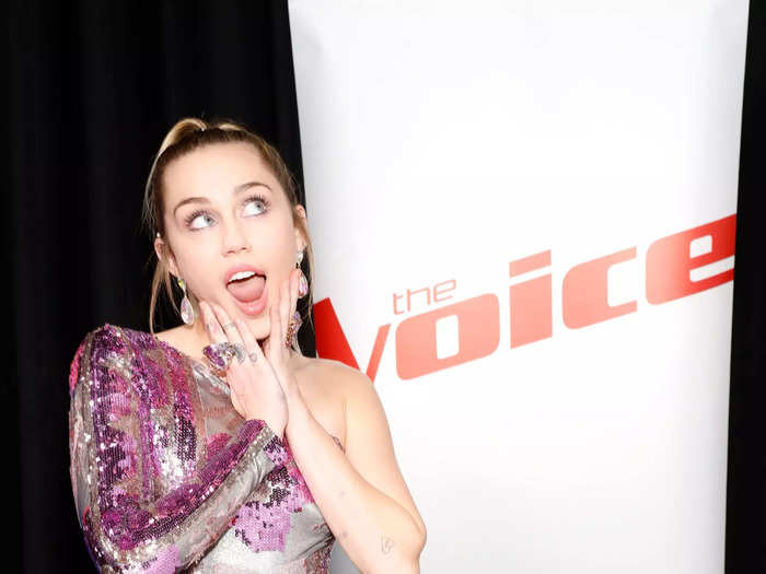 Miley Cyrus was a judge on seasons 11 and 13 of "The Voice."