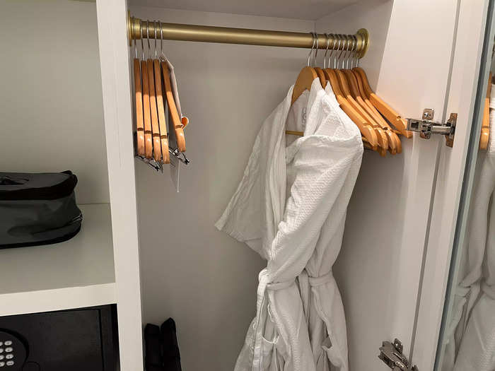 In the closet, I found two Grand Floridian robes for us to use during our stay.