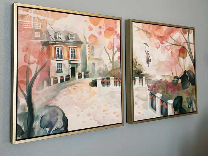 I also appreciated the "Mary Poppins"-themed paintings that decorated the room.