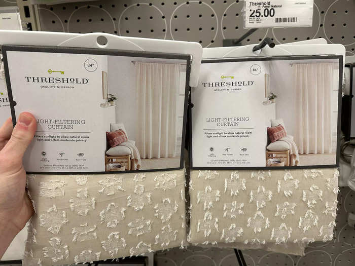 Curtains can be tricky to get right, but Target has some great light-filtering options.