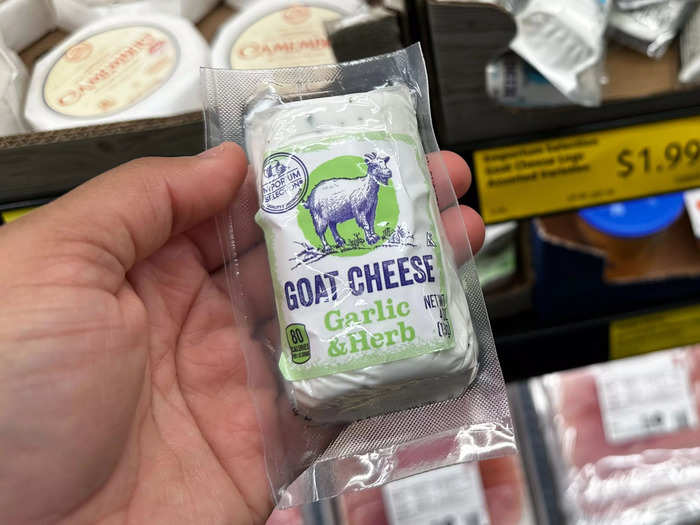 A little bit of goat cheese goes a long way.
