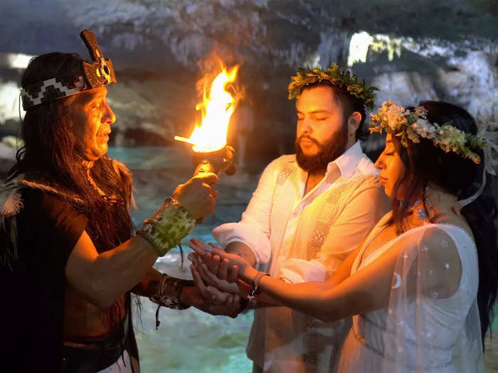 Both Alejandro and Alondra found the Mayan ceremony meaningful.