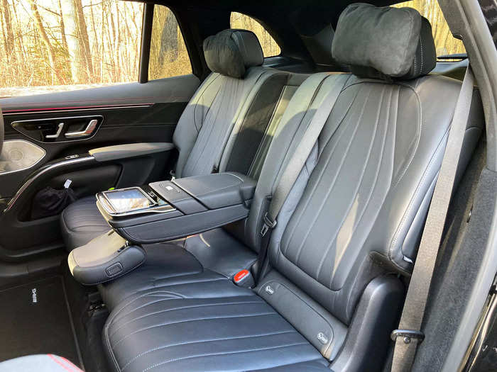 … and a $2,000 Executive Rear Seating package that added neck pillows and a touchscreen.