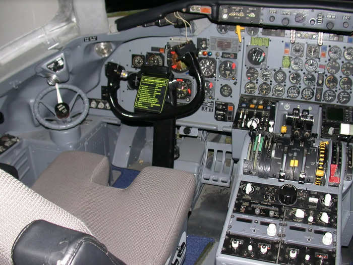 The McDonnell Douglas DC-9 had a fully restored cockpit to reflect the plane