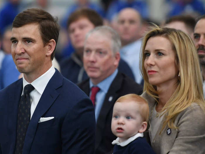 Eli Manning and Abby McGrew started dating in college.