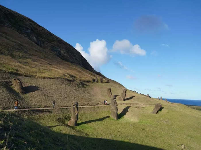 The purpose of the moai remains a mystery to researchers.