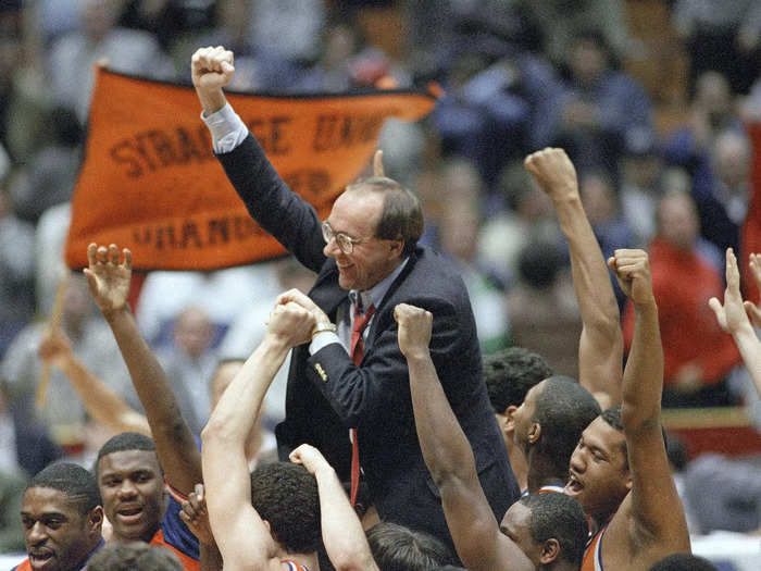 In his 47 years as head coach, Boeheim would lead the Orange to the Final Four five times, first in 1987.