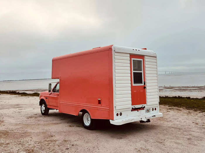 However, one of their newest listings is a pinkish-orange van, which is currently on the market for $24,850.