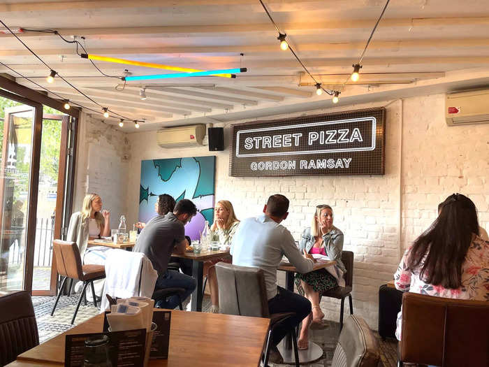 Street Pizza is decorated similarly to Ramsay