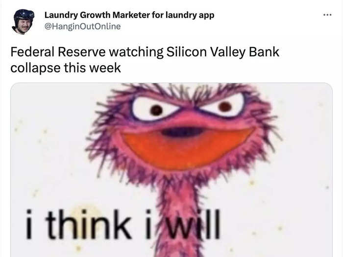 Meme following Silicon Valley Bank