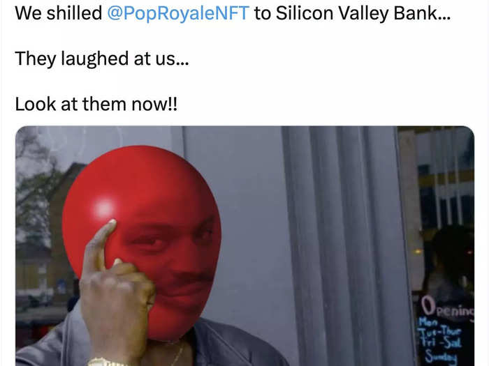 Meme following Silicon Valley Bank