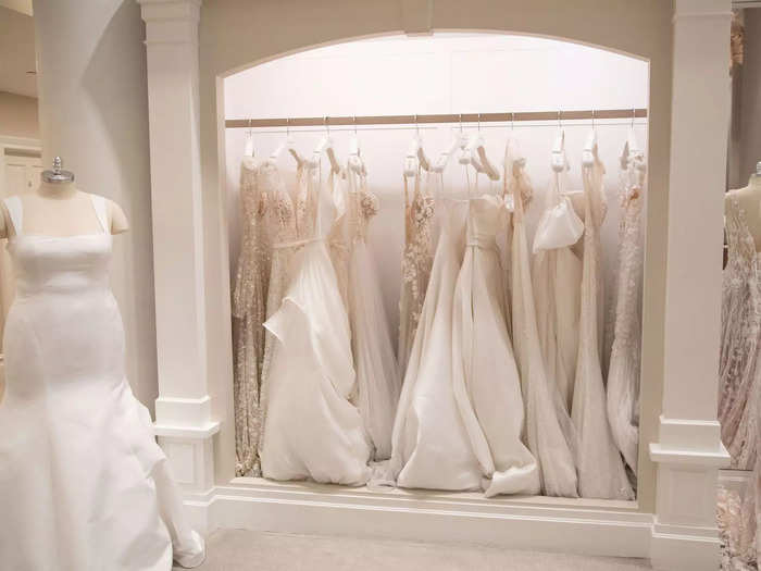 My eyes were immediately drawn to the dresses scattered throughout the space.