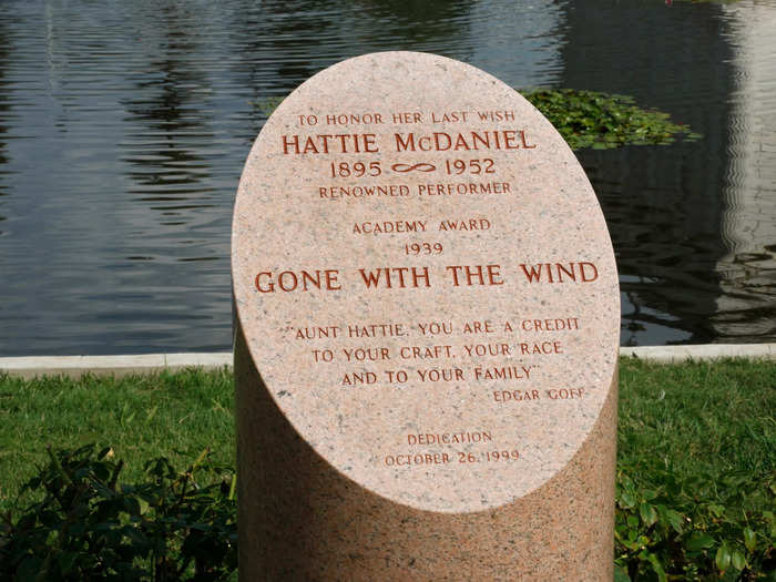 McDaniel died of breast cancer in October 1952, but the Hollywood Forever Cemetery owner refused to allow her to be buried there.