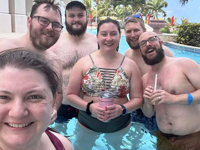 Having friends at the resort made the experience more enjoyable.