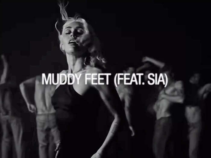 "Muddy Feet," featuring Sia, sees Cyrus rehashing old habits.