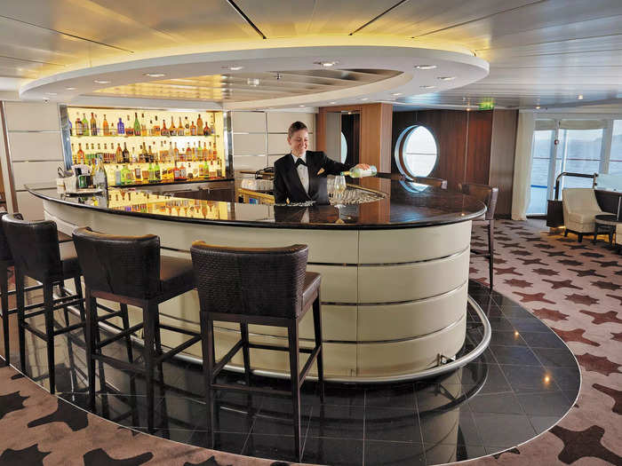 There are also four bars and lounges …