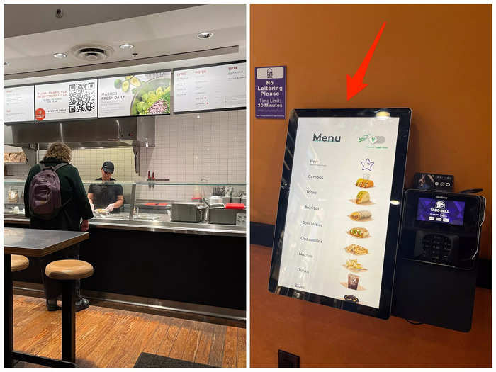 While both ordering experiences went smoothly, I loved the kiosk at Taco Bell.