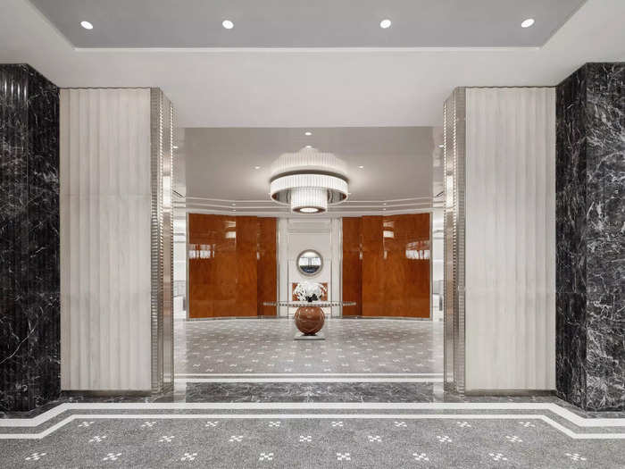 Smith was inspired to keep the Art Deco style when designing the lobby.