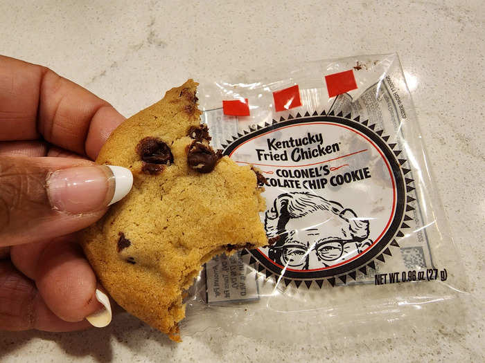 The KFC chocolate-chip cookie was super simple.