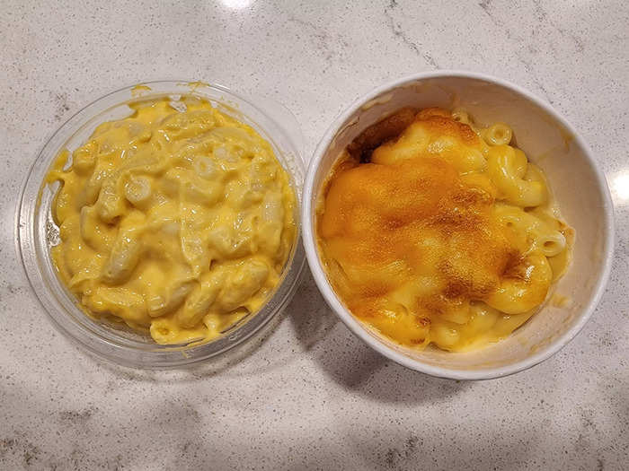 Next, I tried the mac and cheese that came as a side with the chicken tenders.