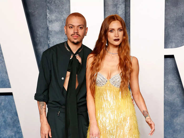 Evan Ross and Ashlee Simpson