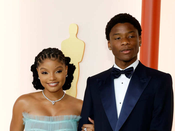 Halle Bailey chose to bring her brother Branson Bailey to the ceremony.