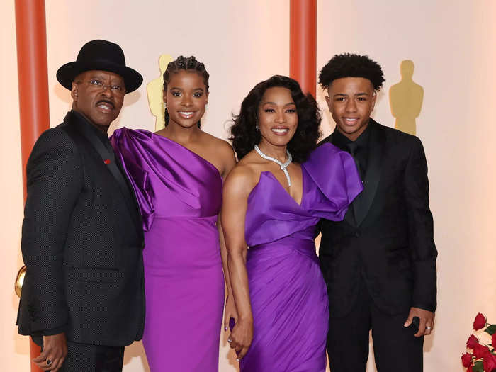 Angela Bassett brought all her loved ones to the Oscars, including her husband Courtney B. Vance, and their two kids, Bronwyn Golden Vance and Slater Josiah Vance.