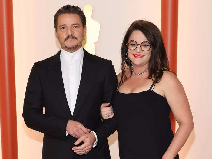 Pedro Pascal was a proud younger brother as he walked the red carpet with his sister Javiera Balmaceda, who worked on the best international feature nominee, "Argentina, 1985"