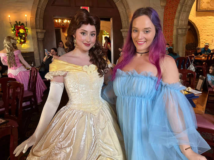 We had the opportunity to meet and take photos with five princesses throughout the meal.