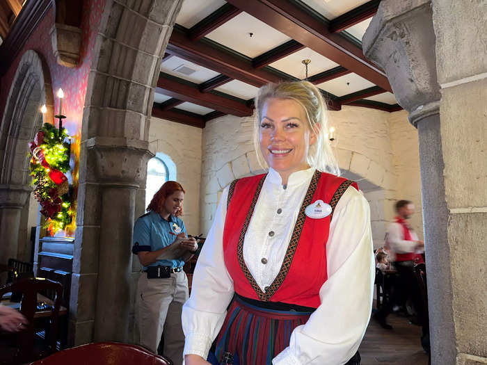 Our server was Norwegian, as were many of the workers at the restaurant.