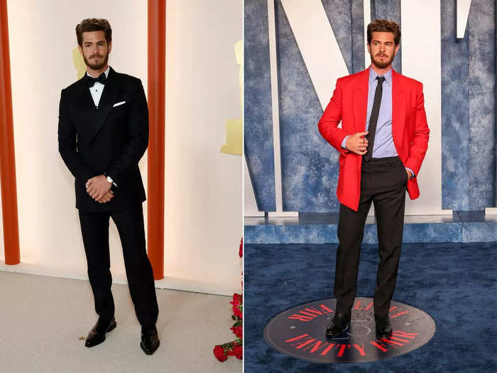 Andrew Garfield seemingly had more fun with fashion after the Oscars.