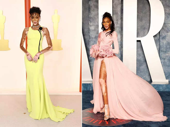 Winnie Harlow should have switched her after-party gown with her red-carpet dress.