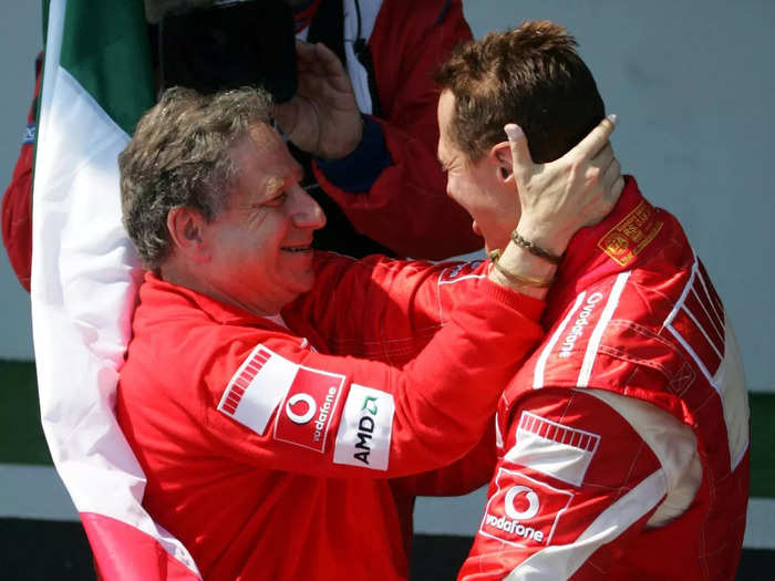 Two years later, Michael Schumacher signed on as a driver, setting up one of the most iconic runs in the history of motor sports.