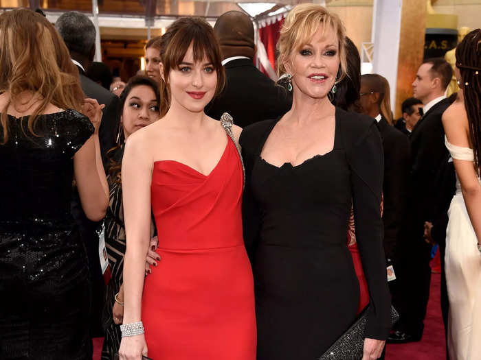 Melanie Griffith and Dakota Johnson brought family drama to the 2015 Oscars.