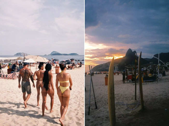 Besides Carnival, my weeklong trip included many afternoons at Ipanema Beach in Rio, which was the liveliest beach I