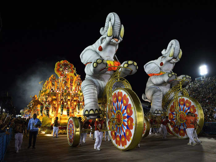 Carnival, or carnaval in Portuguese, is a multi-day festival held in Rio de Janeiro each year.