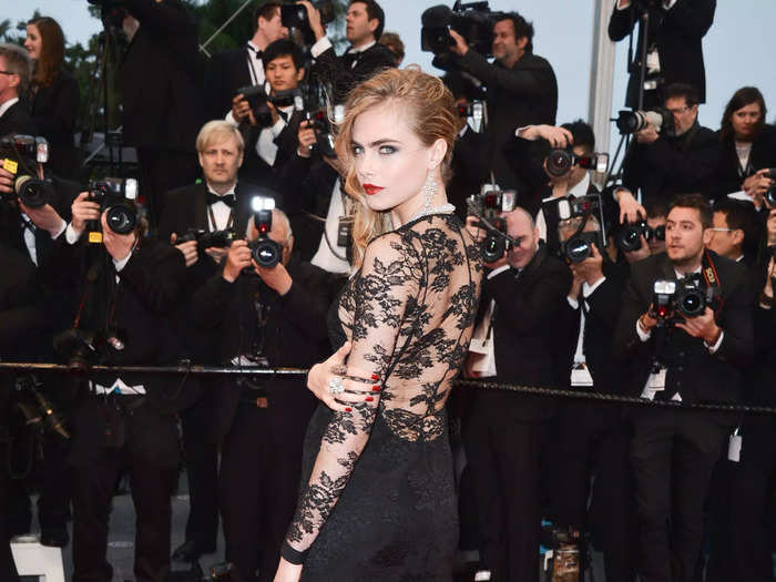 In May 2013, she attended the premiere of "The Great Gatsby" at Cannes Film Festival in a lace-paneled black gown.