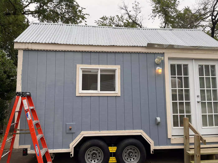 Majbritt, 46, purchased a tiny home for $14,000 to put in her backyard for Daniel, who now is attending culinary school and working at a local restaurant.