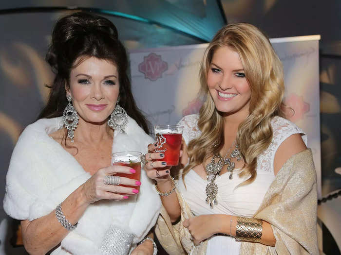 In 2013, she began lending her name to alcoholic beverages. First was Vanderpump Vodka, then Vanderpump Sangria.