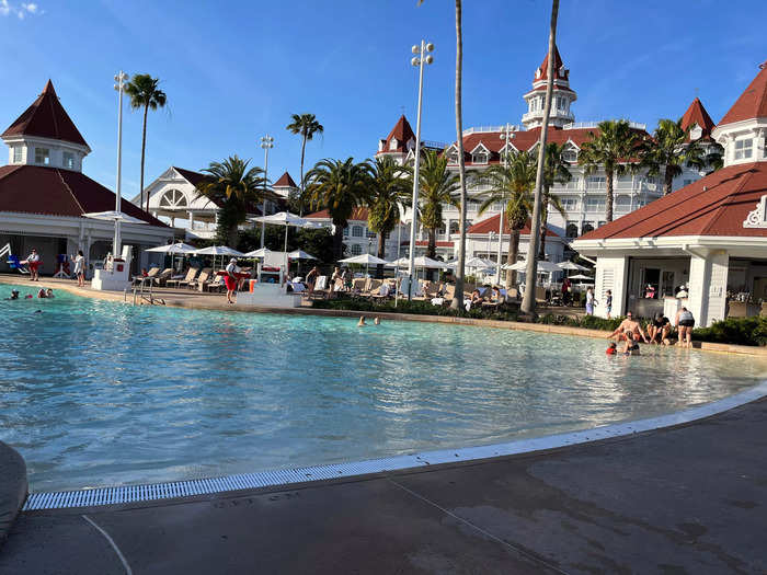 The Grand Floridian also has two pool areas.