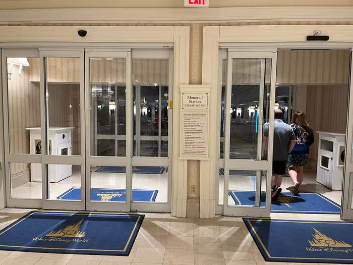 Also on the second floor, guests can find the Grand Floridian monorail station, which provides transportation to Magic Kingdom.