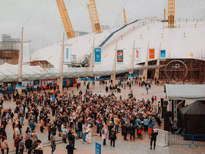 The London leg was held at The O2 arena.