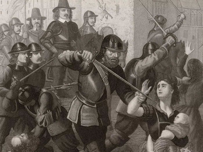 After Ireland was conquered by English parliamentarian Oliver Cromwell in 1649, many Irish people were deported from their home country, and some were sent to work on Caribbean sugar and tobacco plantations.