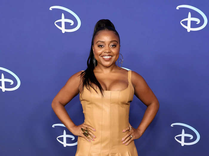 She wore a more structured look to the 2022 ABC Disney Upfront event.