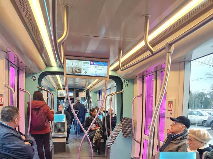 I was surprised by how much space there was inside the tram.