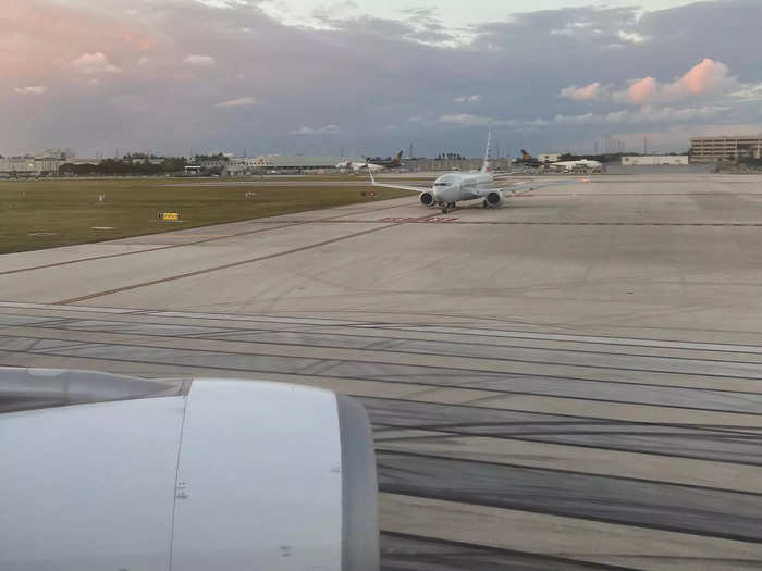 After boarding was complete, announcements were made in both Spanish and English and we pushed back right on time. Due to traffic in Miami, we were airborne about 30 minutes later — but we still arrived on time in Buenos Aires.