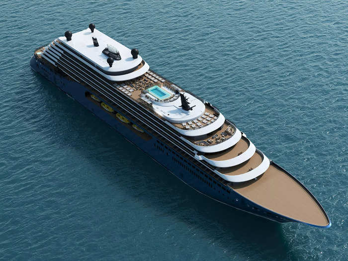 At most, the vessel can accommodate 456 guests with a nearly one-to-one staff-to-guest ratio.