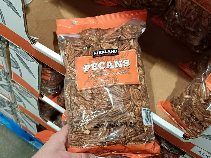 Costco carries "US #1 fancy" Kirkland Signature pecan halves.