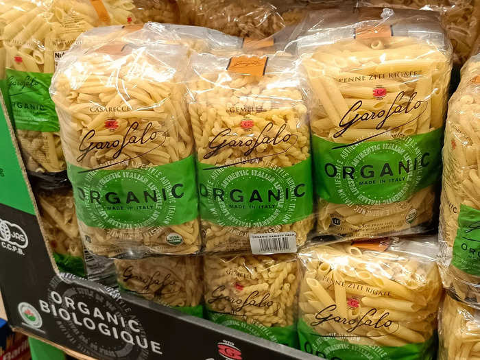 Costco has the best price on high-quality Garofalo organic pasta.